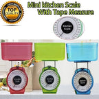 Kitchen Scale Food Baking Mechanical Dial Compact Bowl Cook Bake 1kg Vintage Retro Look Kitchen Food Mechanical Scale Tool Analog Dial Removable Bowl（Blue）