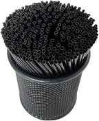 Coffee Stirrers Sticks, 400 Cocktail Bar Straws for Drinks - Drink Stirrers - Short Coffee Stir Straws - Black Mini Bar Cocktail
