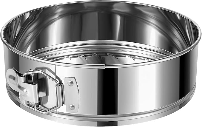 7 Inch Springform Cake Pan, Stainless Steel Springform Pans, Leakproof & Nonstick Cheesecake Pan with Removable Bottom, Round Spring Form Cake Pan For Baking