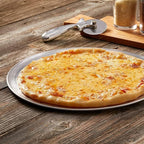 American Metalcraft TP18 18” Diameter Pizza Pan - 18-Gauge Aluminum - Commercial Wide Rim - 16 Inch Interior Diameter - Oven-Ready - Silver