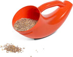 Bird Seed Scoop SuperScoop™ Bird Food Scoop, Pet Food Scoop for Small Animal Food, Large Capacity in Unmissable Orange™ Color