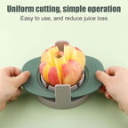 Fruit Cutter Slicer, 4 in 1 Apple Corer Remover Green 430 Stainless Steel Tomato Wedges Vegetable Cutter 8 Slices Multifunctional Kitchen Tool for Fruit & Vegetable Cutting