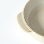 Santo Banko Ware Gratin Dish for One Person Capacity 13.5 fl oz (400 ml) Heat Resistant Pottery Oven Safe Direct Fire Microwave Dishwasher Safe Stackable Beige Made in Japan