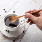 4 PCS 6 Inch Honey Dipper Sticks and 4 PCS 7.87 Inch Coffee Stirring Spoons, Beech Wooden Honey Spoon Stirrer for Honey Jar Dispense Drizzle Honey and Wedding Party Gift