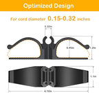 Daisyhome Cord Organizer for Kitchen Appliances-6 Pack, Appliance Cord Organizer stick on, Small Kitchen Appliances Cord keeper, Adhesive Cord Holder, Cord Winder for Pressure Cooker, Stand Mixer…