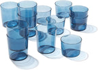 Oneida 896823 Stackables Blue Drinkware, Set Of 12