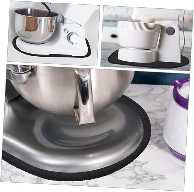 2pcs Non-Slip Sliding Mats for Stand Mixers Compatible Kitchen Appliances Reduces Noise and Vibration Easy to Move Heavy Mixers Essential Kitchen Accessory
