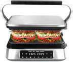 Panini Waffle Maker Combo | Panini Grill Press Sandwich Maker, Smokeless Indoor Grill, 1600W, 180° Open, Removable Plates, Stainless Steel, Ideal Kitchen Gift for Steak, Hamburger, Waffle