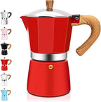 9 Cup Aluminum Espresso Stovetop Moka Pot Express Coffee Maker Percolator Italian Classic Mocha Coffee Machine for Italian and Cuban Cafe Brewing for Home & Camping 450ml 15oz