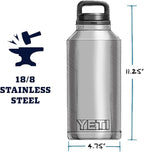 YETI Rambler 64 oz Bottle, Vacuum Insulated, Leakproof, Stainless Steel with Chug Cap, Black Forest Green