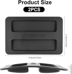 2Pack Silicone Toaster Cover,Heat Resistant Bread Machine Cover Toaster Lid Bread Maker Top Cover,Toaster Appliances Top Cover Bread Maker Dust Cover Sandwich Machine Part Accessories for Clean(Black)