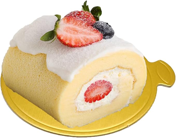 100pcs Mini Cake Boards, 3.1" Mini Round Cardboard, Mousse Cupcake Base for Cake Dessert, Golden