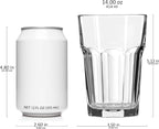 Libbey Gibraltar DuraTuff Drinking Glass Drinking Cup Set, Iconic Heavy Base Bar Glassware Thick Drinking Glasses Set of 12, 14-Ounce Juice Glasses