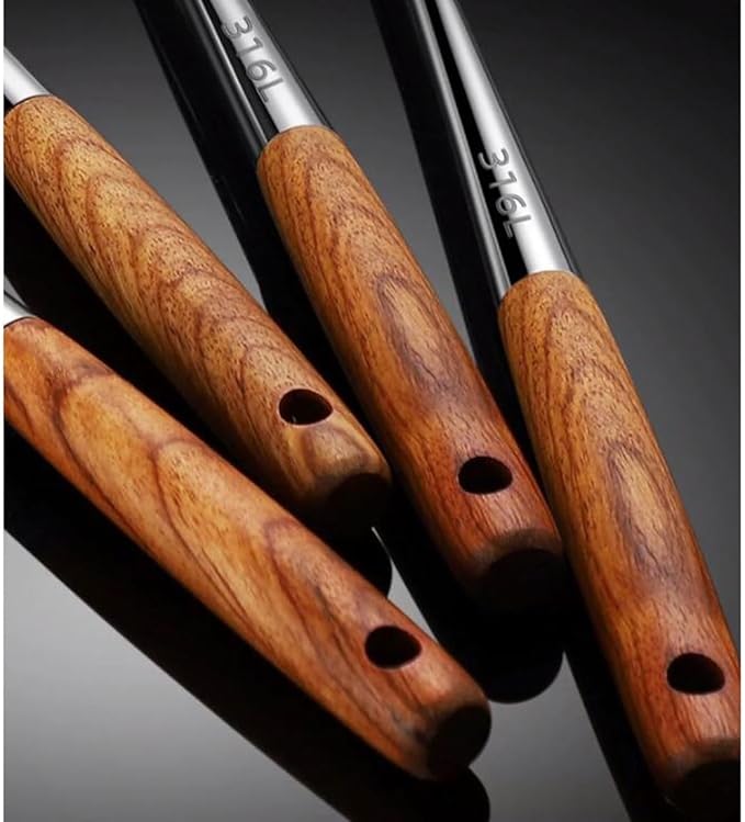 Kitchen Utensils Set，Cooking Utensils Kitchen Tools Gadgets 4 Pieces Sets Spoons for Cooking Spatulas 316 Stainless Steel Cooking Utensils Spatulas Spoons
