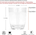 KOXIN-KARLU Hammered 15-ounce and 26-ounce Plastic Tumbler Acrylic Glasses, set of 8 Clear