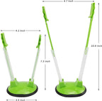 Baggy Rack Hands-Free Clip Food Storage Freezer Baggy Holder,Bag Holder For Plastic Bags Stand/Pack of 2 Green