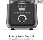 Smart Food Processor and Vegetable Chopper, 12 Cup Bowl, 6 Functions for Chopping, Slicing, French Fries, Purees & Dough, Food Chute & Pusher, Silver