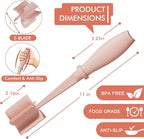 Upgrade Meat Chopper, Heat Resistant Meat Masher for Hamburger Meat, Ground Beef Smasher, Nylon Hamburger Chopper Utensil, Ground Non Stick Mix Chopper Mix Potato Masher Tool (Pink)