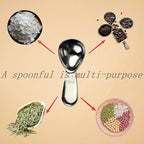 CoaGu 2-Pack Mini Coffee Scoops 15ml - Short Handle Stainless Steel Spoons for Coffee, Baking & Supplements, Non-Slip Grip | Fits Espresso Bags & Spice Containers