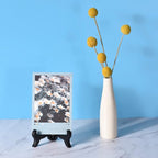 uxcell 8" Easel Plate Holder, Wooden Folding Display Stand Brown for Decorative Picture Frame