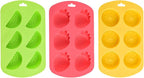 3 Pack 3D Watermelon/Lemon/Strawberry Silicone Mold, Fruit Snack Molds for Candy Chocolate Gummy Making, Non-Stick Baking Mold for Jelly Soap Ice Cube Fondant