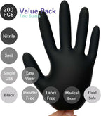 Nitrile Food Safe Disposable Medical Gloves Latex Free Powder Free for Food Prep Cooking Cleaning Exam 3mil