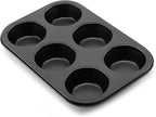 Cast Iron Popover Pan Mini Popover Pan Yorkshire Pudding Tin for Oven Baking, Frittatas, Muffins, Quiches, Pudding Cakes