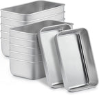 TeamFar Loaf Pans for Baking, 9 x 5 Inch Stainless Steel Loaf Bread Pans Tins for Homemade Bread/Brownies, Healthy & Sturdy, Oven & Dishwasher Safe - Set of 12