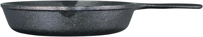 Lodge Seasoned Cast Iron Skillet - PFAS-Free, Non-Toxic Cookware - Use with an Oven, Stove, Grill, or Campfire - Naturally Non-Stick & Oven Safe - 9 Inches