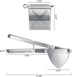 Potato Ricer, Sopito Stainless Steel Potato Masher for Commercial and Home Use, Black
