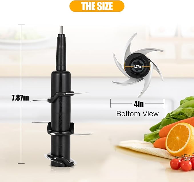 Blender 6 Blade Replacement Parts for Ninja 72 OZ Pitcher, Blender Accessories Compatible with Kitchen System 1100W 1200W 1500W Pitcher BL500C BL660C BL642 BL700C BL780 NJ600RC NJ602CO NC600CCO