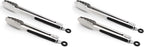 304 Stainless Steel Kitchen Cooking Tongs, 9" and 12" Set of 2 Sturdy Grilling Barbeque Brushed Locking Food Tongs with Ergonomic Grip, Black (Pack of 2)