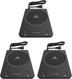 SEALON SLM03 Electric Coffee Mug Warmer (Black, 3 Pack) - 3-Temperature Desk Cup Warmer with Auto Shut-Off (4 Hours) for Heating Coffee, Tea, Milk & Beverages