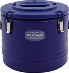 Eapmic 31.7Qt Insulated Food Container, Stainless Steel Container, 30L Commercial Soup Carrier 6 Hours Heat Preservation for Hot and Cold Food Storage Restaurant Canteen Home Lunch Use (Blue, 30L)