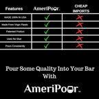 Measured Pourer - Liquor Bottle Pourers - Collared - Made 100% In The USA. Bar Spouts That Don't Leak - No Cracks, Just A Perfect Cocktail Pour Everytime. Great for Wine Too! (1.50)