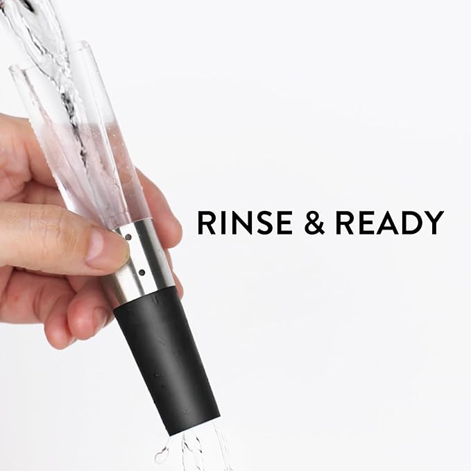 Wine Air Aerator & Wine Pourer Spout Dual Function with Leak-Proof Design, Universal Fit, Instant Red Wine Flavor Enhancer, Wine Tool for Wine Lovers