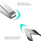1 PCS Fish Bone Tweezers Kitchen Flat Tweezers Fish Bone Pliers Suitable for Salmon and Sea Bass Deboning and Kitchen Meat Hair Cleaning Tool Silver, 4.3", LXLVOUEG