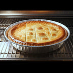 FUNSTITUTION Round Disposable Aluminum Pie Pans (30 Pack) - 7 Inch Disposable Pie Pans - Round Aluminum Foil Pans For Baking, Grilling, Cooking, Storing, Prepping