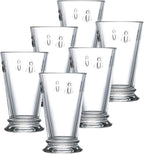 La Rochere Napoleon Bee Old Fashioned Tumbler Set of 6 – La Rochere Bee Glassware Sets – Fancy Glassware Drinking Glasses (11.5 oz)