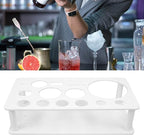 Stainless Steel Bartender Kit with Acrylic Stand Cocktail Recipes Booklet Tool Set with Stand Home Kit and Cocktail Shaker Set (Large)