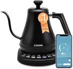 COSORI Electric Gooseneck Kettle Smart Bluetooth with Variable Temperature Control, Pour Over Coffee & Tea Maker, 100% Stainless Steel, Quick Heating, Matte Black