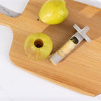 Pepper Corer, 2 in 1 Red Bell Pepper Seed Corer Remover Tool, Fruit & Vegetable Corers Quick Cave Tools for Jalapeno Cutter Deseeder, Red Yellow, 3 PCS