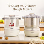 Joydeem HMJ-A701 Electric Dough Maker (7.4Qt) with Ferment Function - Ideal for Bread, Pizza, Sourdough & Dumpling Dough