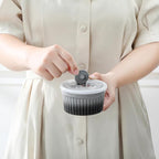 vancasso 6 oz Ramekins with Lid, Porcelain Creme Brulee Souffle Dishes,Set of 6, Grey Pudding Custard Cups Ramiken for Baking, Dishwasher and Oven Safe
