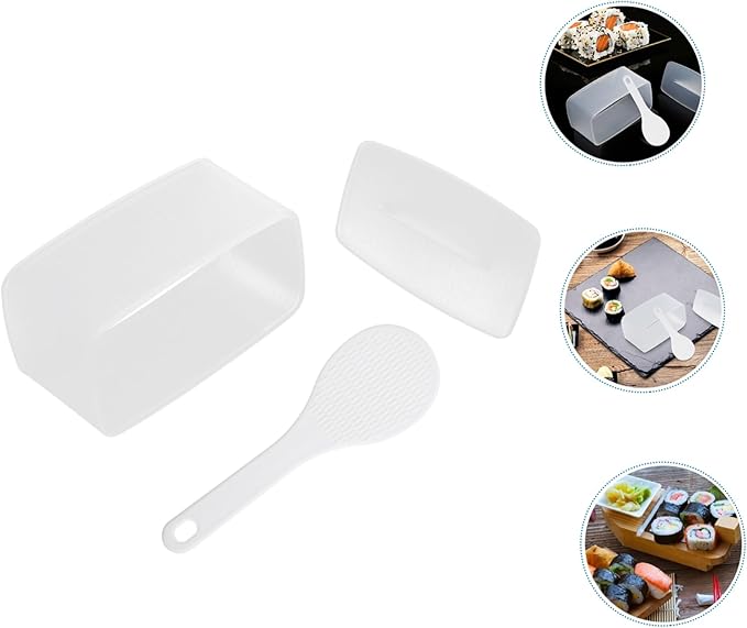LIFKOME 2Sets Rice Ball Molds DIY Sushi Maker Kitchen Tool Food Grade Easy to Use for Bento Fun Sushi Making Gadget for Creative Meal Prep