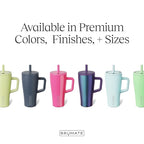 BrüMate Era 20 oz Tumbler with Handle and Straw | 100% Leakproof Insulated Tumbler with Lid and Straw | Made of Stainless Steel | Cup Holder Friendly Base | 20oz (Rose Taupe)