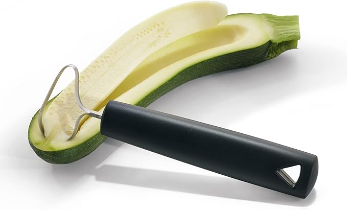 triangle Fruit and Vegetable Corer - Ultra-Sharp Stainless Steel with Two Cutting Widths - Removes Cores & Seeds - Dishwasher Safe