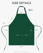Syntus Apron for Men Women, Adjustable Cooking Kitchen Chef Aprons with 2 Pockets, Cotton/Polycotton/Polyester