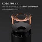 TIMEMORE Burr Coffee Grinder, Portable Electric Grinder with Metal Body, 30 Precise Settings for Espresso to French Press, Low Noise Design, Auto Stop & Clog Protection for Home & Outdoor Use (Black)