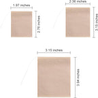 400 Pack Disposable Drawstring Tea Filter Bags Safe & Natural Unbleached Paper Tea Infuser Drawstring Empty Bag for Loose Leaf Tea (Multi-size, Natual Color)